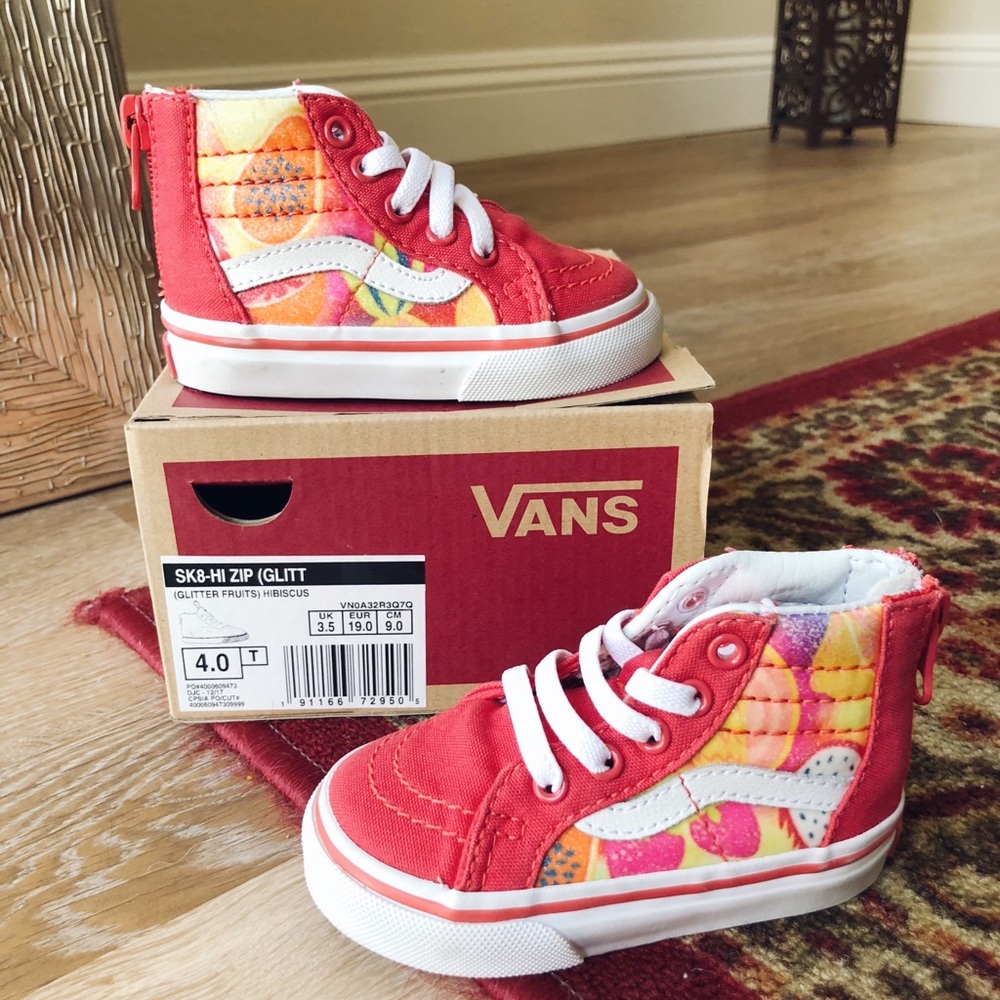 baby girl’s tutti fruity sk8 hi vans